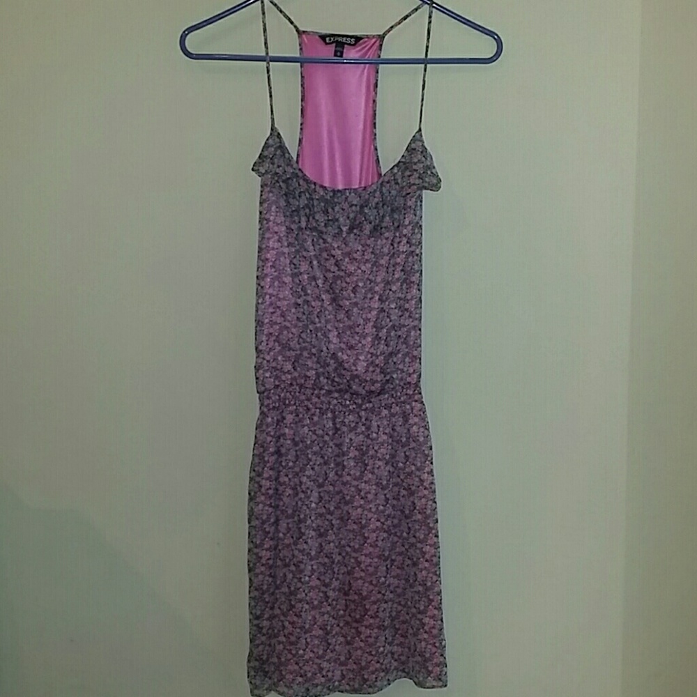 Express knee length floral dress in medium